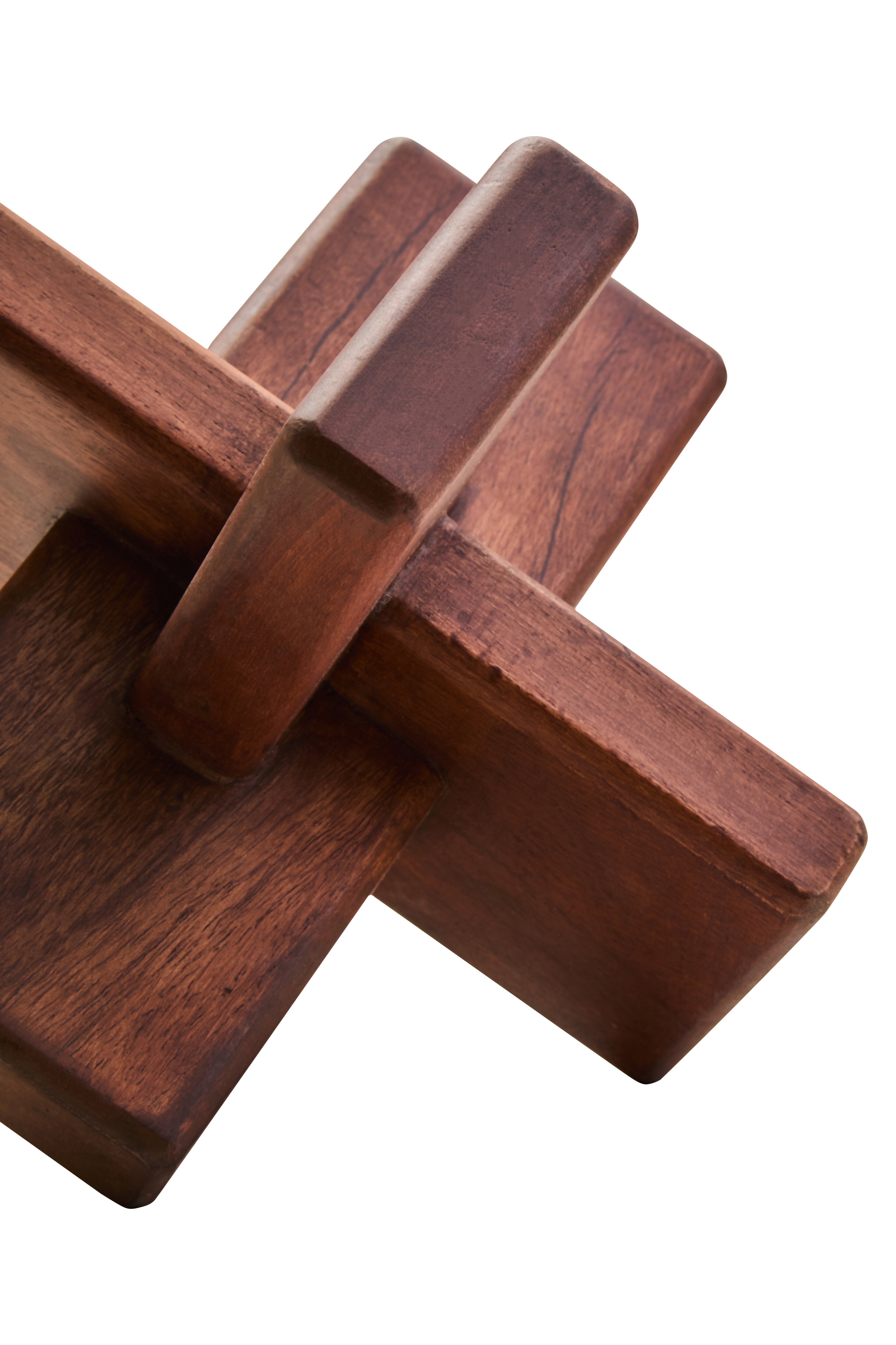Karna Brown Wood Sculpture